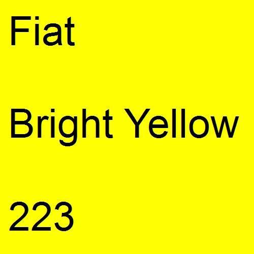 Fiat, Bright Yellow, 223.